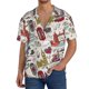 thumbnail image 1 of Fotbe London Landmark1 Camisa Estampada de Manga Corta para Hombre, Casual de Verano, Estilo Playero, Sin Arrugas-3X-Large, 1 of 5