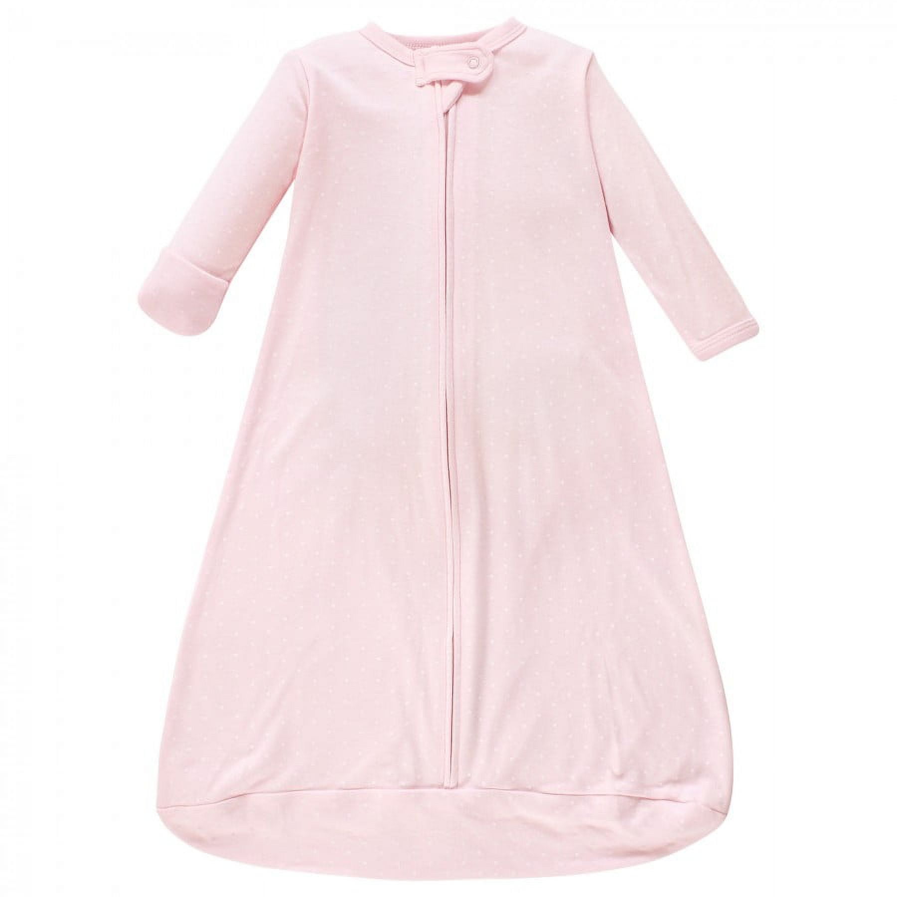Hudson Baby Infant Girl Cotton Long-Sleeve Wearable Sleeping Bag, Sack, Blanket, Pink Safari, 0-3 Months