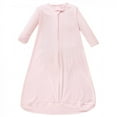 thumbnail image 4 of Hudson Baby Infant Girl Cotton Long-Sleeve Wearable Sleeping Bag, Sack, Blanket, Pink Safari, 0-3 Months, 4 of 4