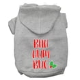 thumbnail image 5 of Christmas Pet Dog  Cat Hoodie Screen Printed, "Bah Humbug", 5 of 11