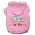 thumbnail image 1 of Merry Christmas Screen Print Pet Hoodies Light Pink Size Xl (16), 1 of 1