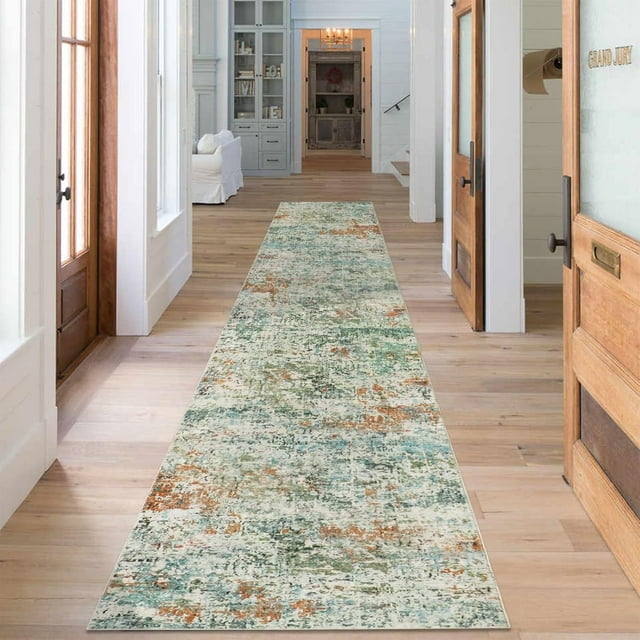 x Area Rug Washable Neutral Rugs for Living Room Thin Low Pile Bedroom Carpet Modern Abstract Carpet Rugs for Living Room Bedroom Entrance(/Camel)