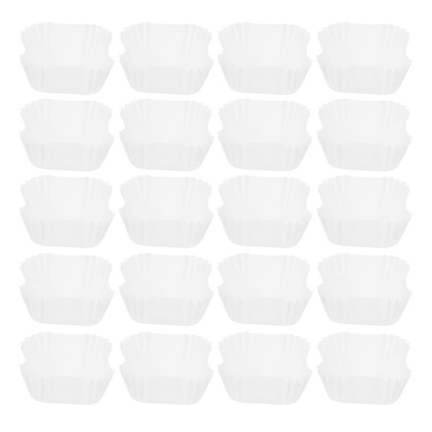 1000 Uds. Envoltorios cuadrados de papel para cupcakes, revestimientos para hornear magdalenas, envoltorios de papel para muffins, suministro para hornear
