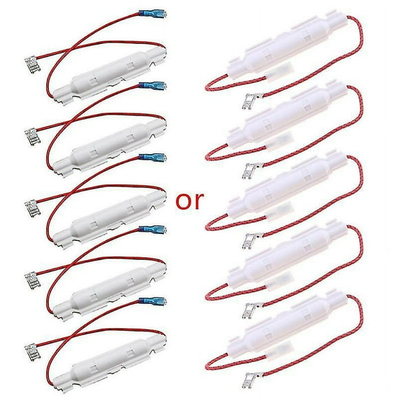 5 Pcs High Voltage Microwave Fuses 0.65a/0.7a/0.75a/0.85a Microwave Oven Fuses Kit With Tube Shell Home Kitchen Cooking Appliances Repair Parts