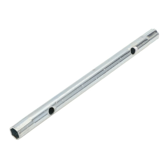 Unique Bargains 1 Pcs Spark Plug Socket Wrench Durable Spanner Socket Remover 185x13mm Silver Tone High Carbon Steel Hexagon 8mm,9mm for Car Motorcycle Lawn Mower