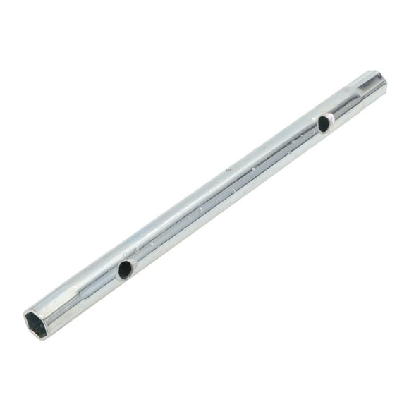 Unique Bargains 1 Pcs Spark Plug Socket Wrench Durable Spanner Socket Remover 185x13mm Silver Tone High Carbon Steel Hexagon 8mm,9mm for Car Motorcycle Lawn Mower