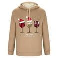 thumbnail image 4 of Sudadera con capucha para hombre, informal, a la moda, con estampado navideño, de manga larga y bolsillo, de poliéster, 4 of 5