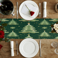 thumbnail image 4 of Qzaxky Table Runner Boho Table Runner Christmas Shining Trees Bohemian Boho Outdoor Table Runner Decoration for Indoor Outdoor Home Dinner Party Wedding Decor 13 x 36 Inch, 4 of 9