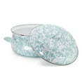 thumbnail image 2 of Sea Glass Pattern 4 qt Dutch Oven Golden Rabbit Enamelware, 2 of 4