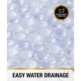 thumbnail image 3 of HITSLAM Bath Mat for Tub Non Slip,Oval Bath Mats with Suction Cups and Drain Holes, Machine Washable Shower Mat for Bathroom,35"x16" Clear, 3 of 8