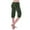 Army Green, variant on Timegard Ribbed Shorts for Women Cargo Knee Length Pants Slim Comfy Outdoor Active Yoga Shorts Summer