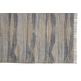 thumbnail image 3 of 5' X 8' Gray Tan And Silver Abstract Hand Woven Stain Resistant Area Rug With Fringe, 3 of 5