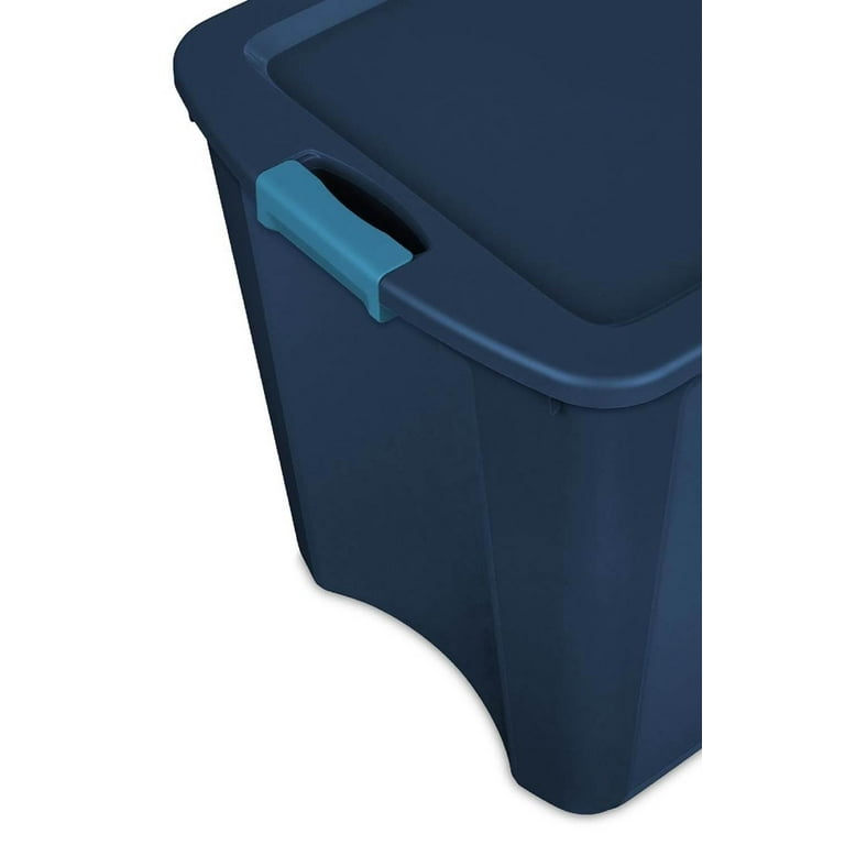 Sterilite Latch & Carry 18 Gallon Plastic Stacking Storage Tote w