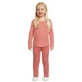 thumbnail image 2 of Garanimals Toddler Girl French Terry Pull On Jeggings, Sizes 12M-5T, 2 of 5