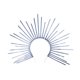 thumbnail image 5 of Halloween Halo Sun Headband Band Band Decoration Prop Novelty Head Band para vestidos de carnavales Vacunas Etapa espectáculo plata, 5 of 10