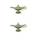 thumbnail image 1 of Lámpara clásica, de la lámpara clásica Deseando artesanías ligeras,Decoración de de lámpara de luz Genie de estilo vintage,Tapa de lámpara de utilería para Azul verde Sunnimix Lámpara clásica, 1 of 7