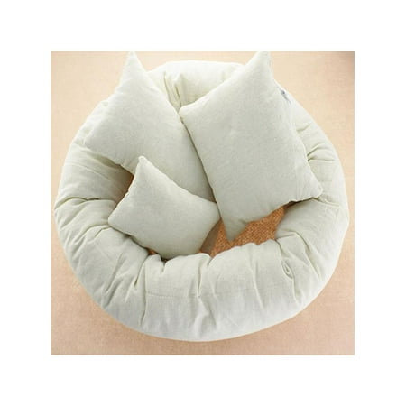 4pcs Set Toddler Baby Newborn Decorative Pillow Basket Filler