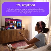 Roku Smart TV 2025 – 55-Inch Plus Series, 4K QLED Mini-LED TV – Roku TV with Enhanced Voice Remote