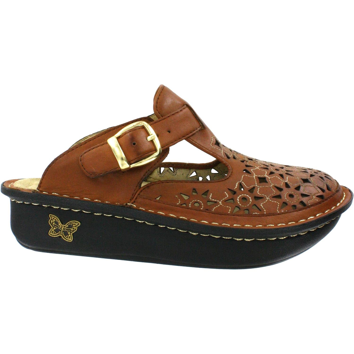 Alegria by PG Lite - New Alegria Womens Classic Dusty Cognac Mules Size 4 - Walmart.com