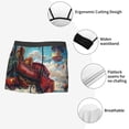 thumbnail image 3 of Fotbe Beautiful Red Train Hot Air Balloon Calzoncillos Tipo Boxer con Bolsa de Soporte Total para Hombre, X-Temp Fresco, Transpirable y de Secado Rápido-Small, 3 of 5