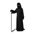thumbnail image 3 of Halloween Grim Reaper Costume Cosplay Kids for Stage Performances Masquerade, 3 of 10