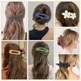 thumbnail image 5 of TSV 12pcs Large Flat Hair Clips, Cute Matte No Slip Grip Flower Hair Barrettes for Women Girl, 5 of 5