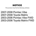 thumbnail image 2 of TOR Front Inner Steering Tie Rod End TOR-EV800058 for Car Toyota Matrix Pontiac Vibe, 2 of 2