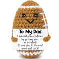 thumbnail image 1 of Muñeca de fútbol de ganchillo Biuniuring, regalo hecho a mano para papá, 1 of 8