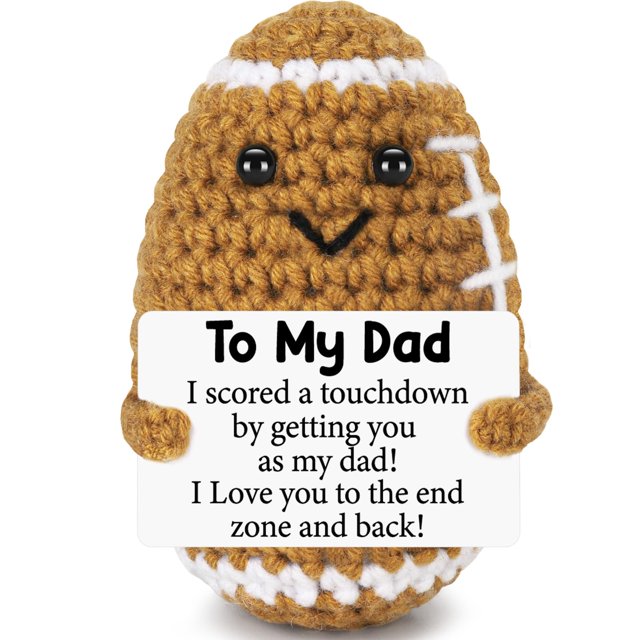 Muñeca de fútbol de ganchillo Biuniuring, regalo hecho a mano para papá