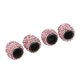 thumbnail image 3 of 4pcs 15mm Bling Valve Caps, Universal Car Motorcycle Tire Decoration, Pink, 3 of 4