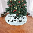 thumbnail image 2 of FMSHPON Inspirational Lettering Xmas Christmas Tree Skirt Stand Mat for Holiday Party Decoration Indoor Outdoor 48 inches, 2 of 3