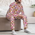 thumbnail image 7 of Fotbe Squirrel In The Forest Pattern Long Sleeve Pajama Set for Men,Sleepwear Set,2-piece Loungewear Set,Soft PJs Comfy Nightwear with Pockets-Medium, 7 of 7