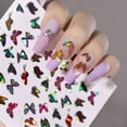 thumbnail image 4 of KARLSITEK 12 Sheets Butterfly Nail Art Stickers Decals, Self-Adhesive Butterfly Nail Stickers for DIY, 3D Colorful Laser Butterfly Nail Decals, INS Style Art Design, 4 of 6