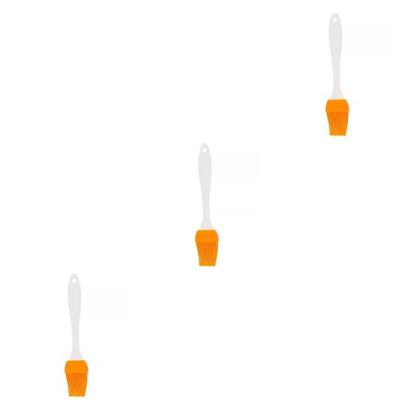yingyy LazyHome Silicone Bakeware Bread Cook Pastry Oil Cream BBQ Tool Basting Brush Orange 3Set