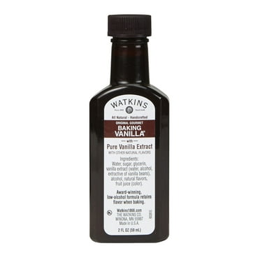 Watkins All Natural Original Gourmet Baking Vanilla Extract, 2 fl oz (Plastic Container)