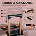 thumbnail image 3 of 29" Large Checked Luggage Hardside Expandable Suitcase with Spinner Wheels & TSA Lock, Lightweight Rolling Luggage for Travel,Rose Gold, WD8810, 3 of 8