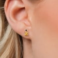 thumbnail image 3 of Gem Stone King 14K White Gold Yellow Citrine and Black Diamond Teardrop Stud Earrings for Women | 1.70 Cttw | Gemstone November Birthstone | Pear Shape 7X5MM, 3 of 6