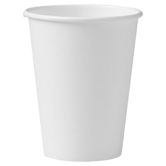 412WN-2050 12 oz White SSP Paper Hot Cup (Case of 1000)