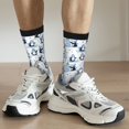 thumbnail image 6 of Pofeuu Playful Penguins and Snowmen Print Crew Socks, Adult Running Hiking Socks for Youth and Adult, 6 of 6