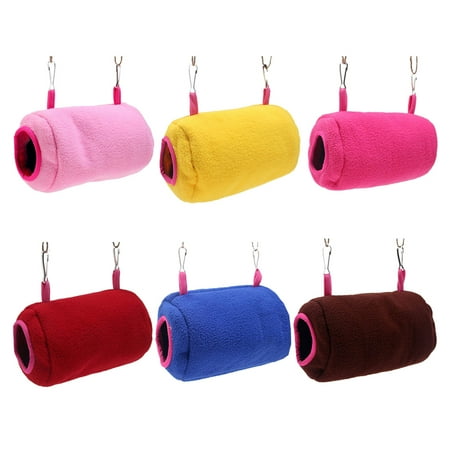 

SPRING PARK Pet Parrot Bird Nest Winter Warm Hammock Hanging Cave Cage Plush Fluffy Tunnel Hut