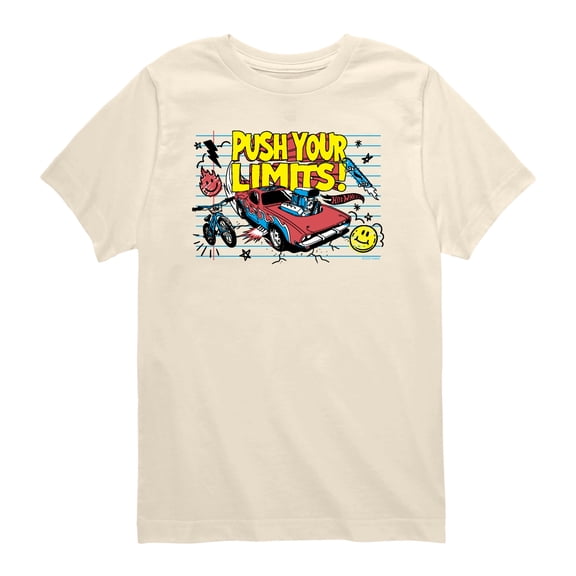 Hot Wheels - Push Your Limits Toddler Boys' Toddler Short Sleeve Graphic T-Shirt