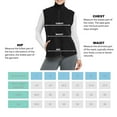 thumbnail image 5 of Women's Polar Fleece Zipper Vest Sleeveless Jacket, Black M, 1 Pack, 5 of 8