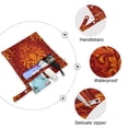 thumbnail image 4 of 2 Pack Wet Dry Bags,Ornate Flame Damask Print Waterproof Reusable Dual Zipper Bags for Swimwear, Gym Clothes, Toiletries, Baby Diapers, 4 of 8