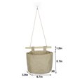 thumbnail image 5 of Coolmade Mini Cotton Linen Fabric Closet Washable Hanging Storage Bag with 5 Pockets Over The Wall Door Organizer for Room Bathroom, 5 of 7