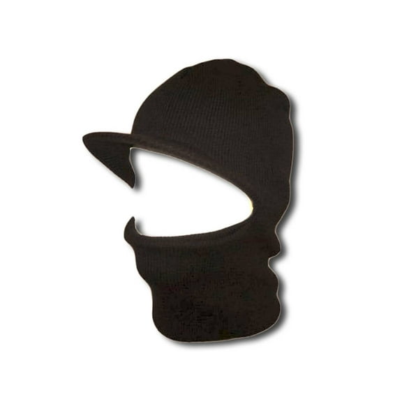 Face Ski Mask w/ Visor - Charcoal