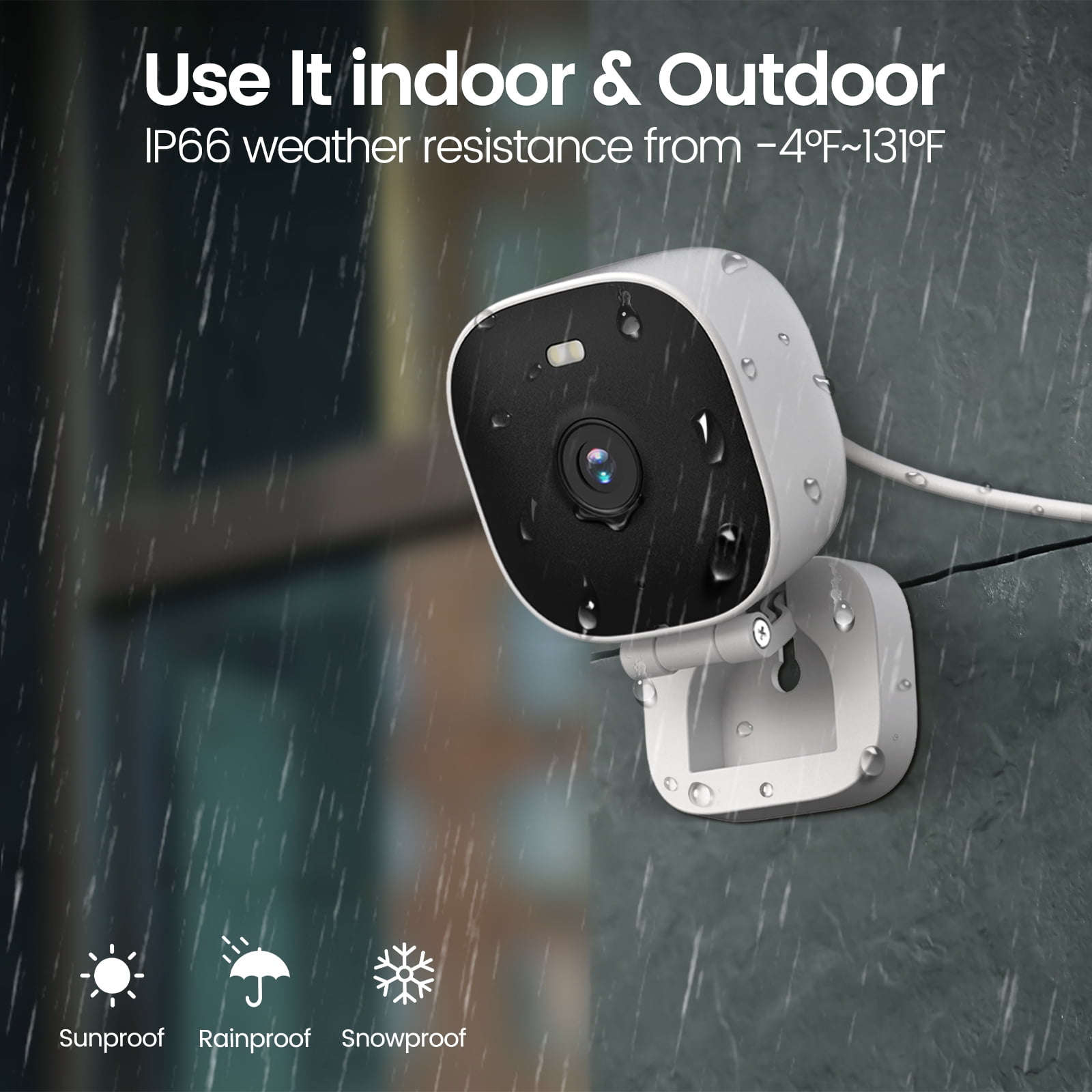 Vimtag Mini G3 Security Camera Outdoor/Indoor with Spotlight, Plug-in 2MP HD Full-Color Night Vision Home Cam with AI Human Detection, Cloud/SD Card Storage, Support Alexa & WiFi