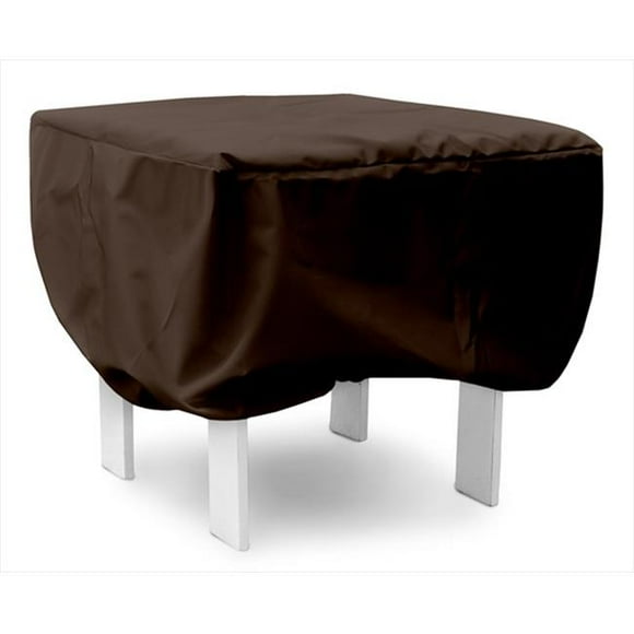 KoverRoos 94263 Weathermax 24 in. Square Table Cover&#44; Chocolate - 24 L x 24 W x 15 H in.