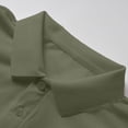 thumbnail image 5 of Men's Long Sleeve Shirt Classic Collared Solid Color Casual Button Top Soft Comfort Loose Tee Shirts Slim Fit Dress Shirts for Men, 5 of 9