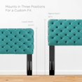 thumbnail image 5 of Ergode Lizzy Tufted Twin Performance Velvet Headboard - Teal, 5 of 5