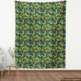 thumbnail image 3 of Ambesonne Colorful Fabric by the Yard Upholstery, Hexagonal Geometric, 3 Yards, Multicolor, 3 of 4
